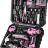 6982ad2bd0af3e1986fe6f2957af8f8376f0b4928639b26f2996b.jpg Pink Style High Quality Homeowners Tool Set All in One Pack