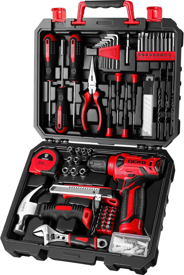 6982ad2c00faa9209eefbc1730b7b6bc83694c5d5865900d1d3c5.jpg Pink Style High Quality Homeowners Tool Set All in One Pack